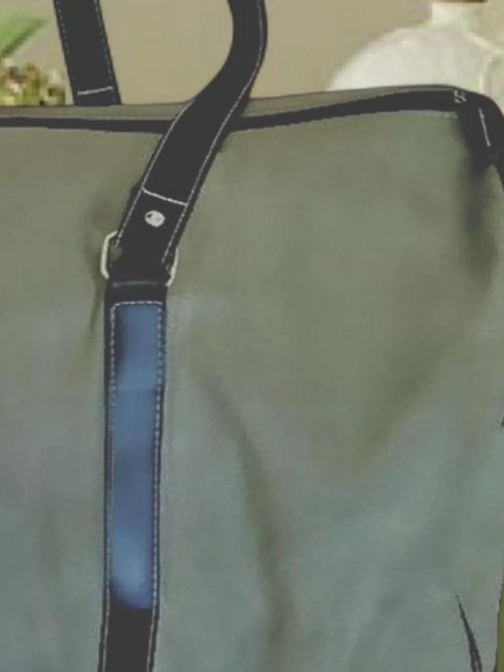 Celadon Green Micro Suede Weekender Duffel Bag nwot